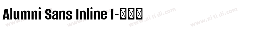 Alumni Sans Inline I字体转换